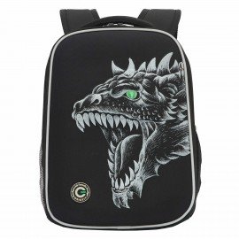 Ранец GRIZZLY анатомическая спинка, облегченный, для мальчиков, DRAGON, 37х26х16 см,, RAw-497-3/1