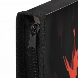 Папка для тетрадей BRAUBERG KIDS А4, 1 отделение, пластик, молния вокруг, Fire split, 273338