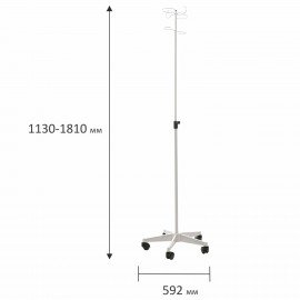 Штатив медицинский HILFE "MB MDS-01", 1130-1810х592х592 мм, S26599102212