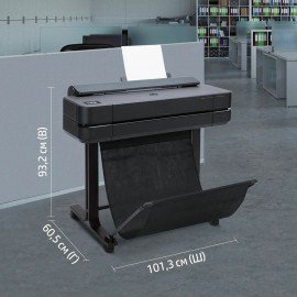 Плоттер HP DesignJet T630 24" A1, Wi-Fi, сетевая карта, с подставкой, 5HB09A