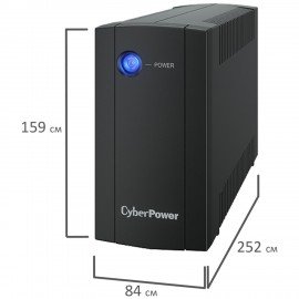 Источник бесперебойного питания CYBERPOWER UTC650E, 650 VA (360 W), 2 евророзетки