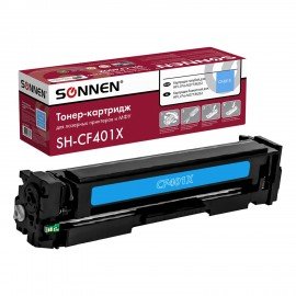 Картридж лазерный SONNEN (SH-CF401X) для HP LJ Pro M277/M252 ВЫСШЕЕ КАЧЕСТВО, голубой, 2300 страниц, 363943