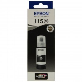 Чернила EPSON 115 (C13T07C14A) для СНПЧ L8160/L8180, черные пигментные, объем 70 мл, ОРИГИНАЛЬНЫЕ