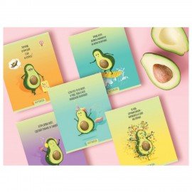 Тетрадь А5, 48 л., ПЗБМ, скоба, клетка, Soft Touch, фольга, лак, "Не будь скучным, Avocado" (5 видов), 028947