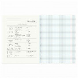 Тетрадь предметная "КЛАССИКА NATURE" 48 л., обложка картон, ГЕОМЕТРИЯ, клетка, BRAUBERG, 404585
