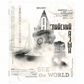 Тетради предметные, КОМПЛЕКТ 12 ПРЕДМЕТОВ, "BLACK&WHITE", 48 л., матовая ламинация, BRAUBERG, 404835