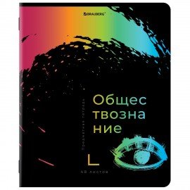 Тетради предметные, КОМПЛЕКТ 12 ПРЕДМЕТОВ, "BRIGHT COLOURS", 48 л., матовая ламинация, лак, BRAUBERG, 404838