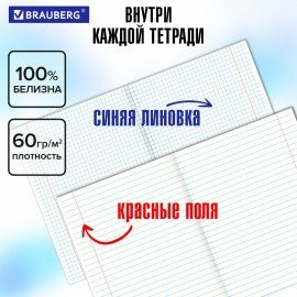 Тетради предметные, КОМПЛЕКТ 13 ПРЕДМЕТОВ, 36л, обложка мелованная бумага, BRAUBERG, КОЛОР, 405161