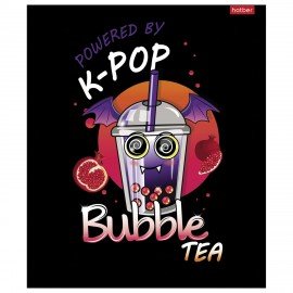 Тетрадь А5 48л. HATBER скоба, клетка, глянцевая ламинация, Bubble tea (микс в спайке), 48Т5лВ1