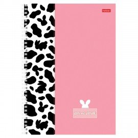 Тетрадь А4 96л. HATBER гребень, клетка, матовая ламинация, Mimimilk (микс в спайке), 087004, 96Т4лВ1гр