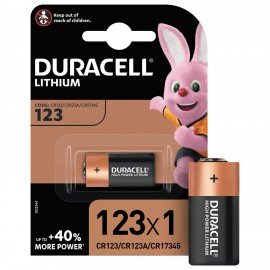 Батарейка DURACELL Ultra CR123, Lithium, 1 шт., в блистере, 3 В, 75058646