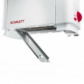 Тостер SCARLETT SC-TM11013, 650 Вт, 2 тоста, 6 режимов, сталь, белый