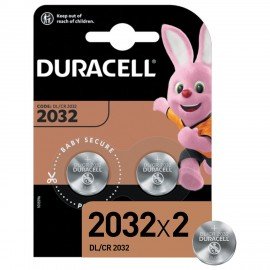 Батарейки DURACELL Lithium, CR2032, литиевые, КОМПЛЕКТ 2 шт., блистер