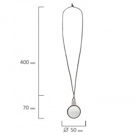 Лупа просмотровая нашейная STAFF, 4-х кратное увеличение, на шнурке, диаметр 50 мм, 455432