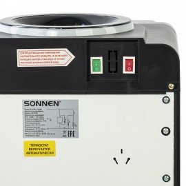 Кулер для воды SONNEN FSE-03Ri, напольный, НАГРЕВ/ОХЛАЖДЕНИЕ ЭЛЕКТРОННОЕ, 3 крана, шкаф, 455743