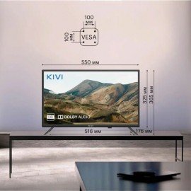 Телевизор KIVI 24H500LB, 24'' (61 см), 1366x768, HD, 16:9, черный