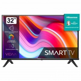 Телевизор HISENSE 32A4K, 32" (80 см), 1366 x 768, HD, 16:9, SmartTV, Wi-Fi, черный