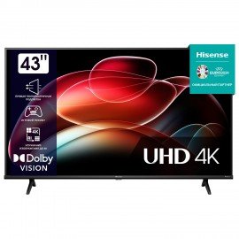 Телевизор HISENSE 43A6K, 43" (108 см), 3840 x 2160, 4K, 16:9, SmartTV, Wi-Fi, черный