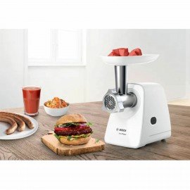 Мясорубка BOSCH MFW2500W, 1500 Вт, производительность 1,7 кг/мин, металлический шнек,