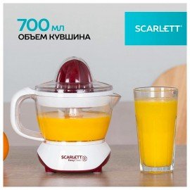 Соковыжималка для цитрусовых SCARLETT SC-JE50C06, 25Вт, стакан 0,7л, пластик, белый