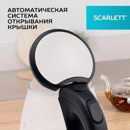 Чайник SCARLETT SC-EK27G35, 1,8л, 1800Вт, закрытый нагревательный элемент, стекло, ст