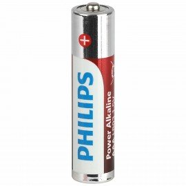 Батарейки алкалиновые "мизинчиковые" КОМПЛЕКТ 4 шт PHILIPS Power Alkaline, ААА (LR03,, Б0062736