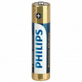 Батарейки алкалиновые "мизинчиковые" КОМПЛЕКТ 4 шт PHILIPS Premium Alkaline, ААА (LR0, Б0062755