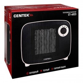 Тепловентилятор CENTEK CT-6023, 1500 Вт, 3 режима работы, белый