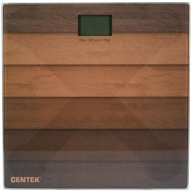 Весы напольные CENTEK CT-2420 "Дерево", электронные, вес до 180 кг, квадрат, стекло, с рисунком, CT-2420 Wood