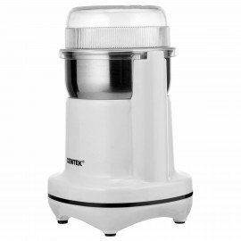 Кофемолка CENTEK CT-1365, мощность 250 Вт, вместимость 70г, пластик, белая, CT-1365 White