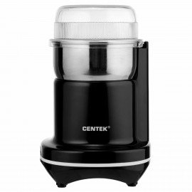 Кофемолка CENTEK CT-1365, мощность 250 Вт, вместимость 70г, пластик, черная, CT-1365 Black