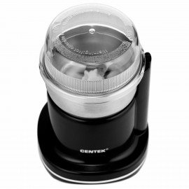 Кофемолка CENTEK CT-1365, мощность 250 Вт, вместимость 70г, пластик, черная, CT-1365 Black