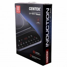 Настольная индукционная плита CENTEK CT-1517, 2000Вт, 7 программ, электронное управле, CT-1517 Black