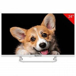 Телевизор TOPDEVICE TDTV24CS03H_WE, 24'' (60 см), 1366x768, HD, 16:9, SmartTV, Wi-Fi, Bluetooth, белый