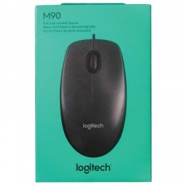 Мышь проводная LOGITECH M90, USB, 2 кнопки + 1 колесо-кнопка, оптическая, черная, 910-001794