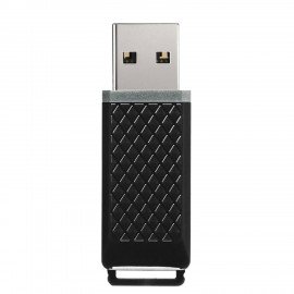 Флеш-диск 8 GB, SMARTBUY Quartz, USB 2.0, черный, SB8GBQZ-K