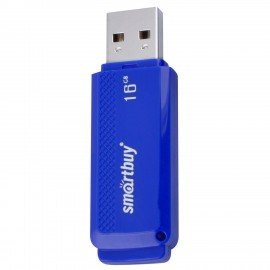 Флеш-диск 16 GB, SMARTBUY Dock, USB 2.0, синий, SB16GBDK-B