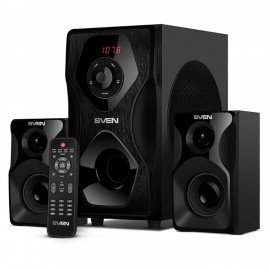 Колонки SVEN MS-2055 2.1, 55 Вт, Bluetooth, дерево, черные