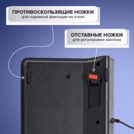 Клавиатура проводная SONNEN KB-8280, USB, 104 плоские клавиши, черная, 513510