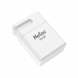 Флеш-диск 16 GB NETAC U116, USB 2.0, белый, NT03U116N-016G-20WH