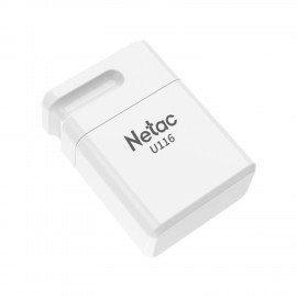 Флеш-диск 32 GB NETAC U116, USB 2.0, белый, NT03U116N-032G-20WH