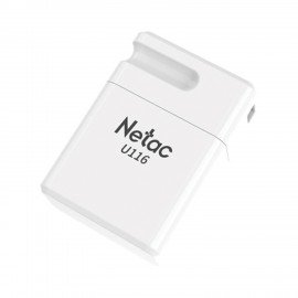 Флеш-диск 32 GB NETAC U116, USB 2.0, белый, NT03U116N-032G-20WH