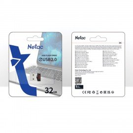 Флеш-диск 32 GB NETAC UM81, USB 2.0, черный, NT03UM81N-032G-20BK