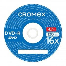 Диски DVD-R в конверте КОМПЛЕКТ 50 шт., 4,7 Gb, 16x, CROMEX, 513798