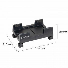 Подставка передвижная напольная для системного блока, раздвижная ширина до 26 см, STAFF, 513810