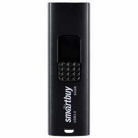 Флеш-диск 64 GB SMARTBUY Fashion USB 3.0, черный, SB064GB3FSK