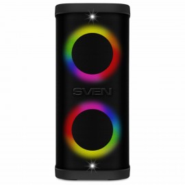 Колонка портативная SVEN PS-950, 160 Вт, TWS, Bluetooth, FM, USB, microSD, LED-дисплей, черный, SV-022396