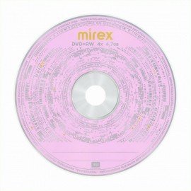 Диск DVD+RW (плюс) MIREX, 4,7 ГБ 4x Slim Case, 1 штука, UL130022A4S