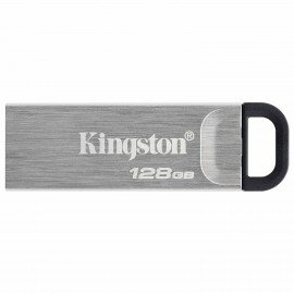 Флеш-диск 128GB KINGSTON DataTraveler Kyson, разъем USB 3.2, серебряный, DTKN/128GB