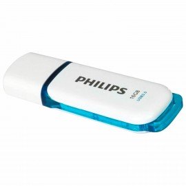 Флеш-диск 16GB PHILIPS SNOW, разъем USB 3.0, синий, FM16FD75B/97